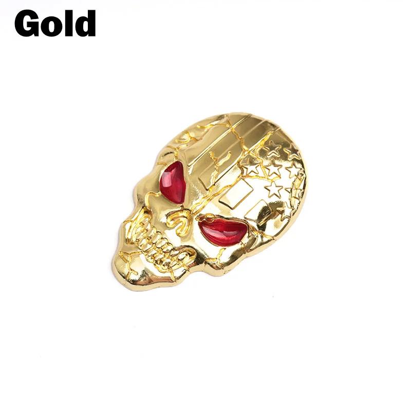 1Pcs Fashion 3D Demon Skull Zinc Alloy Metal Car Sticker for Car Motorcycle Logo Skull Emblem Badge Car Styling Stickers