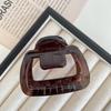 2024 New Style Small Square Claw Clip for Thin Hair - Shark Hairpin for Half Updo Hairstyles.