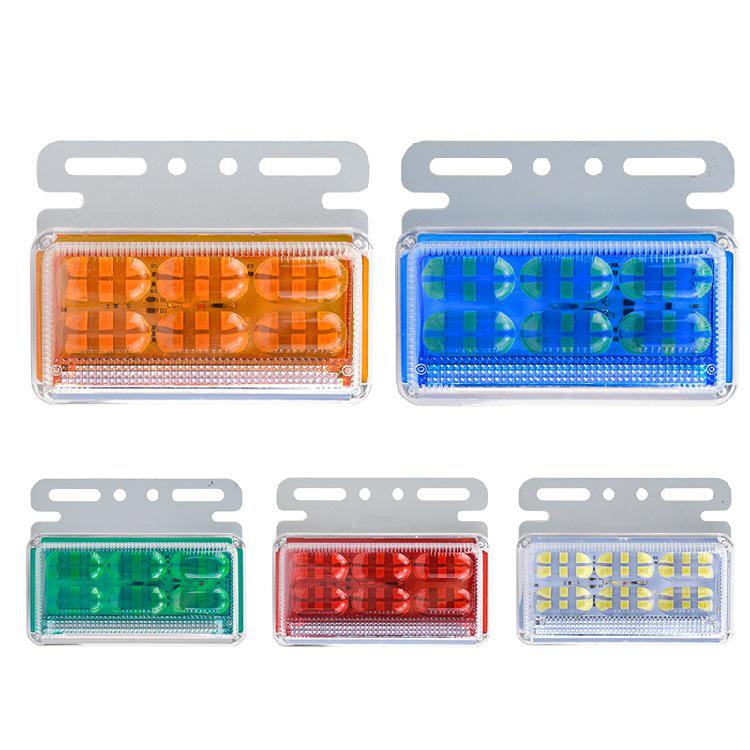 LED Truck Side Marker Lights: High Brightness Ground Light 12V/24V for Trailers with Turn Signal and Tire Side Illumination.