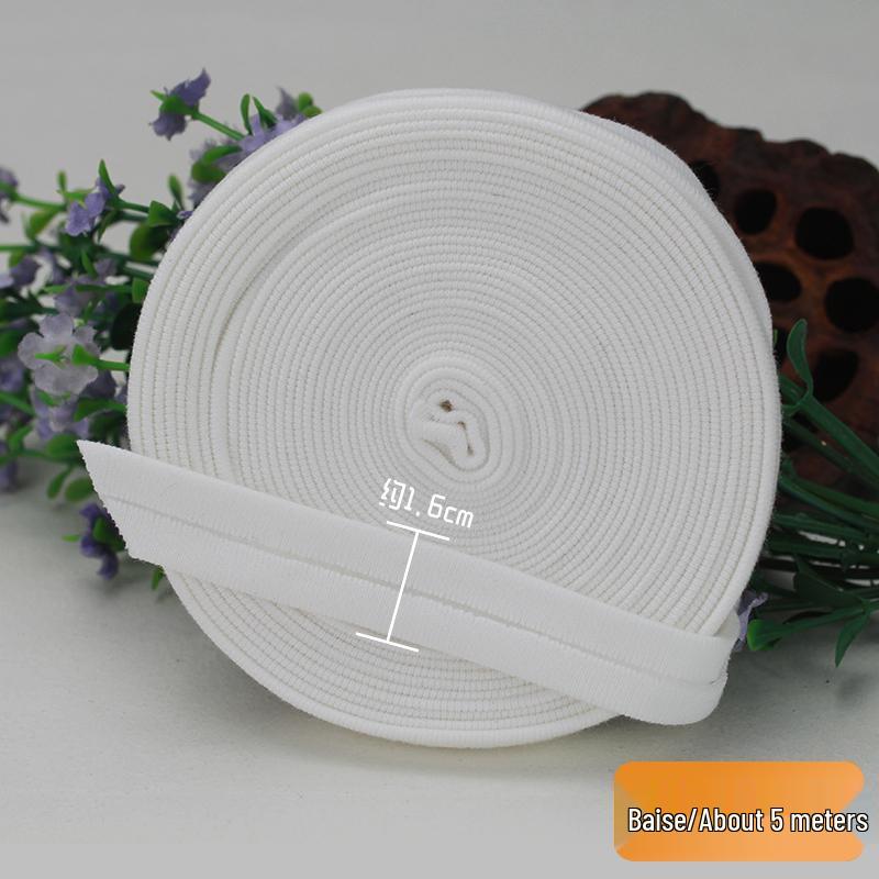 Elastic Cotton Knit Piping Tape for Baby Clothes and No-Iron Decoration