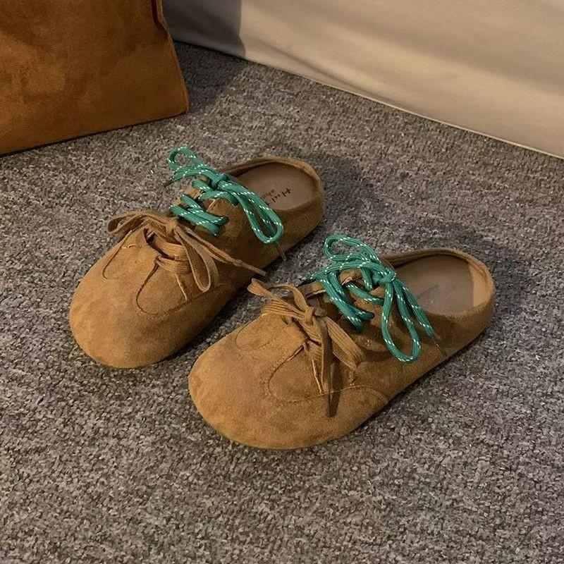 Fashion Flats Woman Slippers Spring Slingback Cozy Shoes Casual Women Sandals 2025 Brand Designer Fashion Mules Shoes Women’s Chaussures