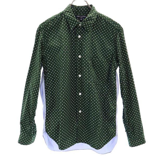 COMME des GARCONS HOMME made in Japan Dot Pattern Long sleeve shirt S Men's Used