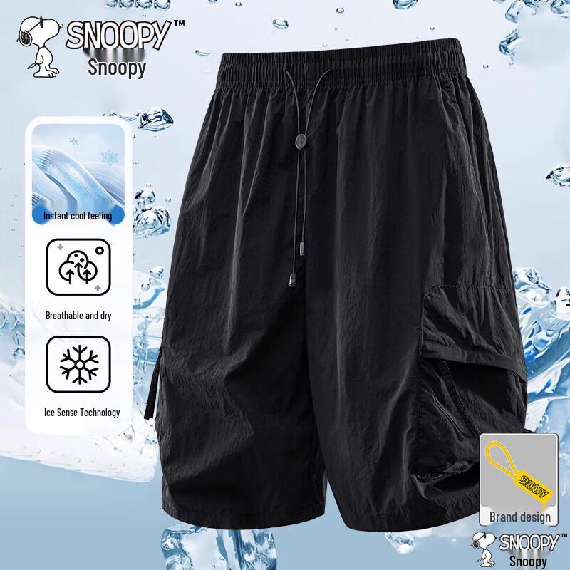 Snoopy Men s Ice-Feel Breathable Shorts 2XL-3XL