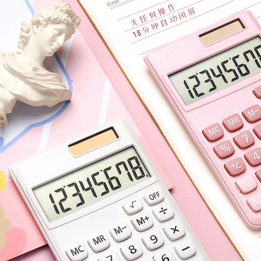 8-Digit Scientific Calculator Dual Power Supply Standard Function Calculator  School Office