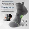 Men's Plus Size Breathable Running Socks - Sweat-Absorbent, Short Tube, Ideal for Spring/Autumn Fitness & Marathons