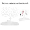 Antler Shape Dish Necklace Bracelet Pendant Jewelry Organizer Display Holder (White)