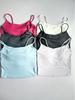 Soutien-gorge de sport de yoga à séchage rapide pour femme avec bretelles croisées dans le dos et bonnets fixes