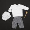 3pcs Photography Props Costume for Baby Boys Girl Newborn Chefs Outfit Photo Wear Infant Cosplay Party Props Photo Outfit