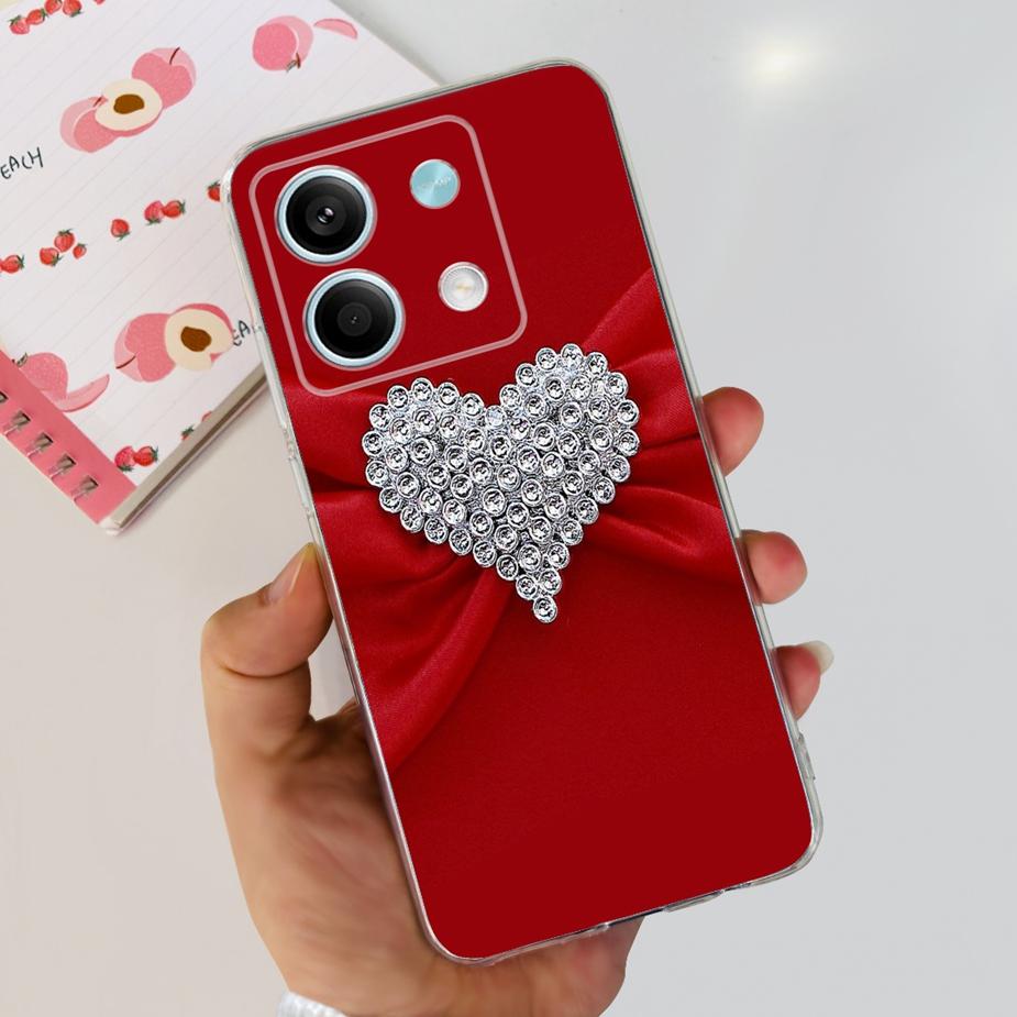 För Xiaomi Redmi Note 13 Pro Plus-skal Lyxigt målat fodral Klar silikontelefonskal för Redmi Note 13 Pro Note13 5G Mjukt skal