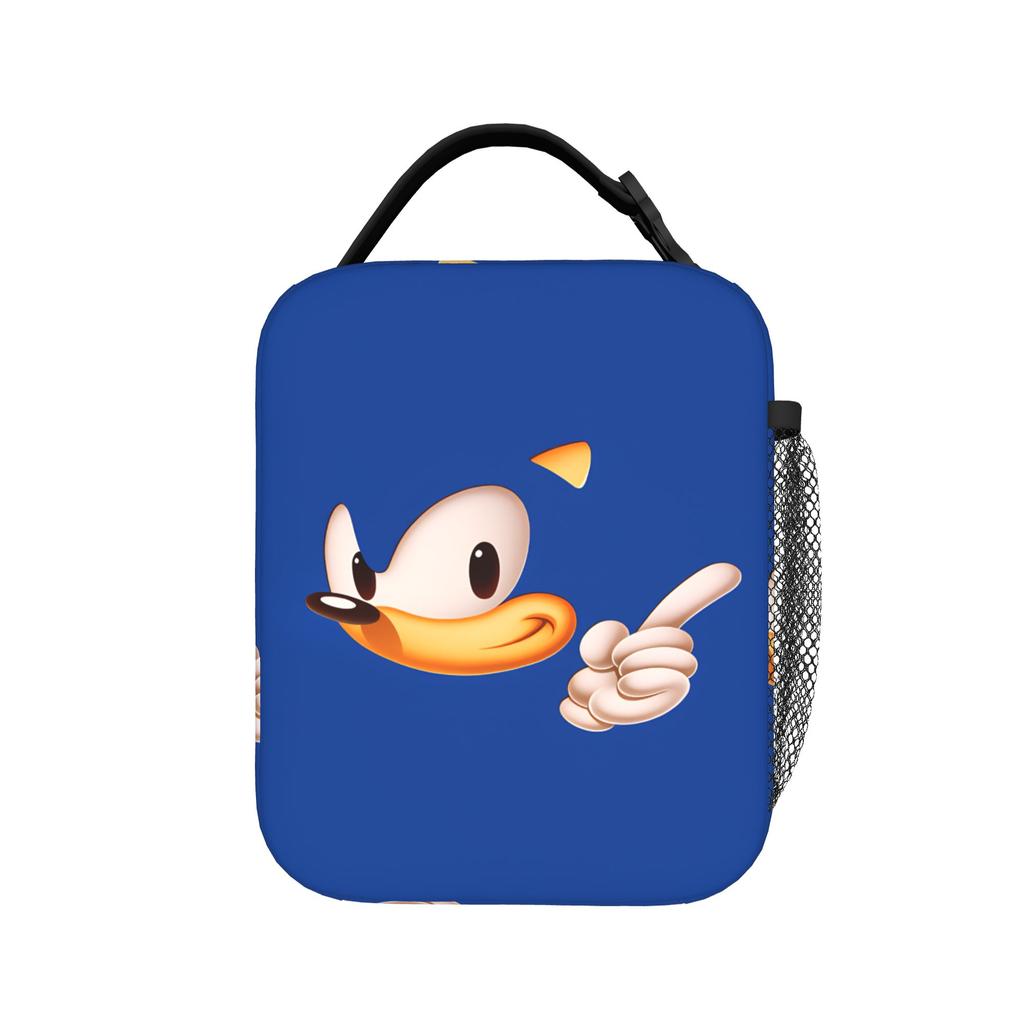 Sonices Cartoon Game Lunch Bag  Office Lunch Box For Child Fun Print Thermal Lunch Bags Waterproof Portable Cooler Bag