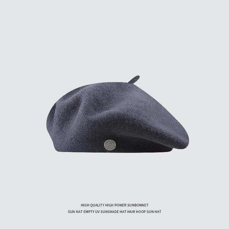 Schicke Wollberet im Duftstil für Damen - Vielseitige Malerhut für Herbst/Winter mit Retro-Flair.