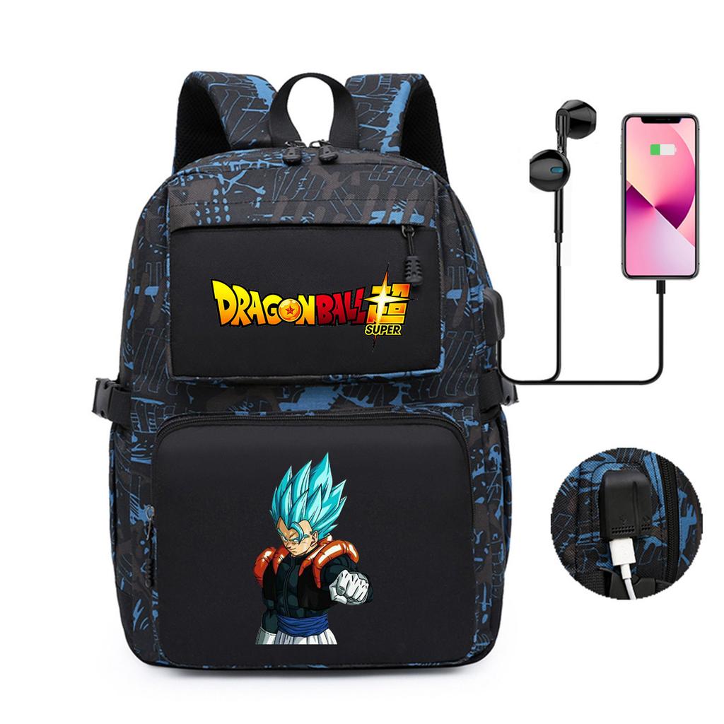 Riman Dragon Ball Peripheral Printed Backpack Youth Student School Bag Usb Computer Bag Backpack Men And Women