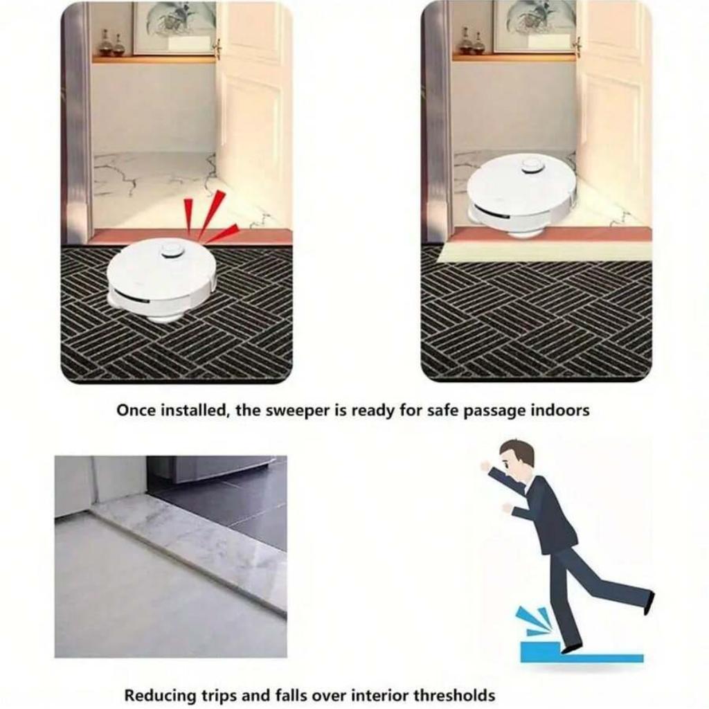 1PC 80cm/31.49inch Multi-Purpose Ramp Mat - Self-Adhesive, Durable, Non-Slip, Suitable for Robotic Vacuums
