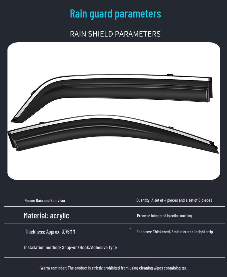Great Wall Haval H5 Window Rain Guards: All-Weather Visors & Shields