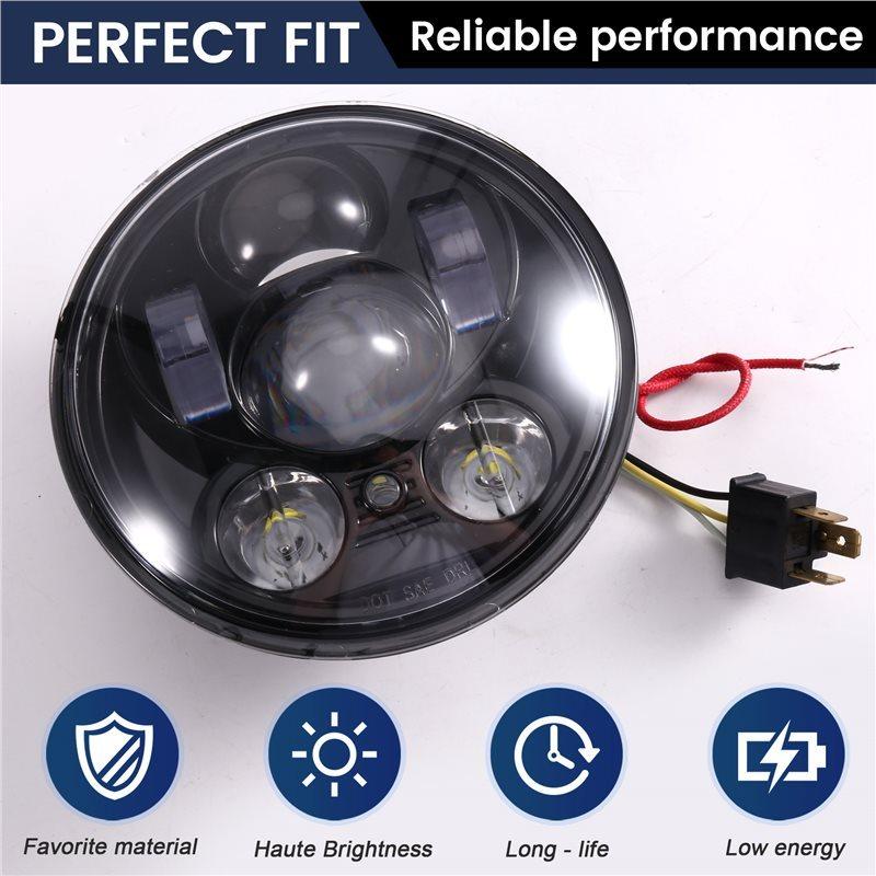 Motorcycle LED Headlight 5.75 Inch For Modified Parts
