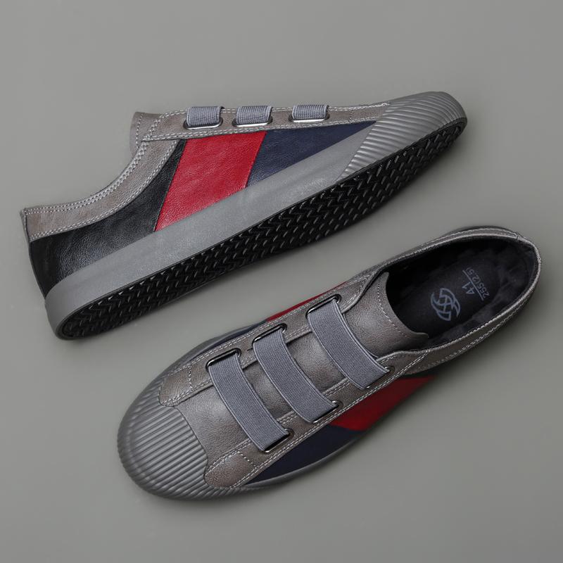 Fashion Mens Leather Sneakers High Quality Casual Shoes Fashion Breathable Fashion Flats Leather Business Shoes Drop Shipping SS9840