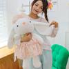Tulip Flowers Gauze Skirt Rabbit Plush Toy Girls Birthday Gift Video Game City Redeems Looping Rabbit Dolls