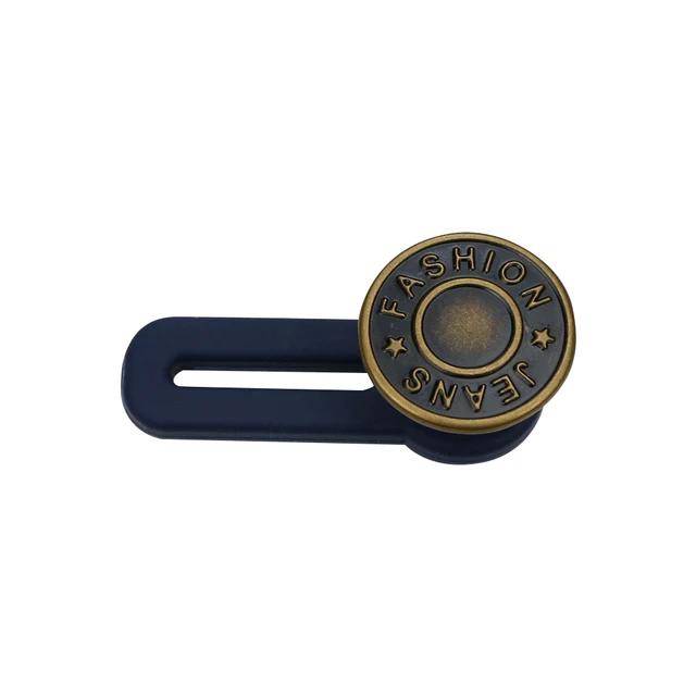 New 1/5PCS Magic Metal Button Extender for Pants Jeans Free Sewing Adjustable Retractable Waist Extenders Button Waistband Expan