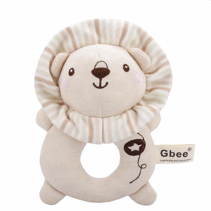 

Gbee Organic Cotton Infant Rattle Toy Set For Emotional And Intellectual Development Lion