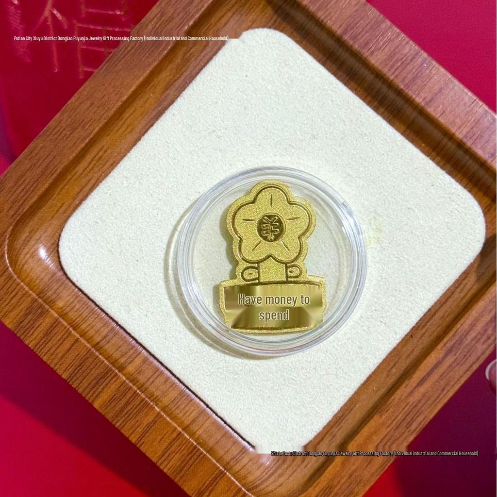 Pure Gold 999 Horse Year Phone Sticker for Wealth and Health - Popular Douyin Live Seller