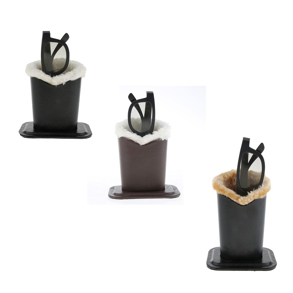 Eyeglasses Display Holder Case - Unique Fur Lining, Sunglasses Showcase Box