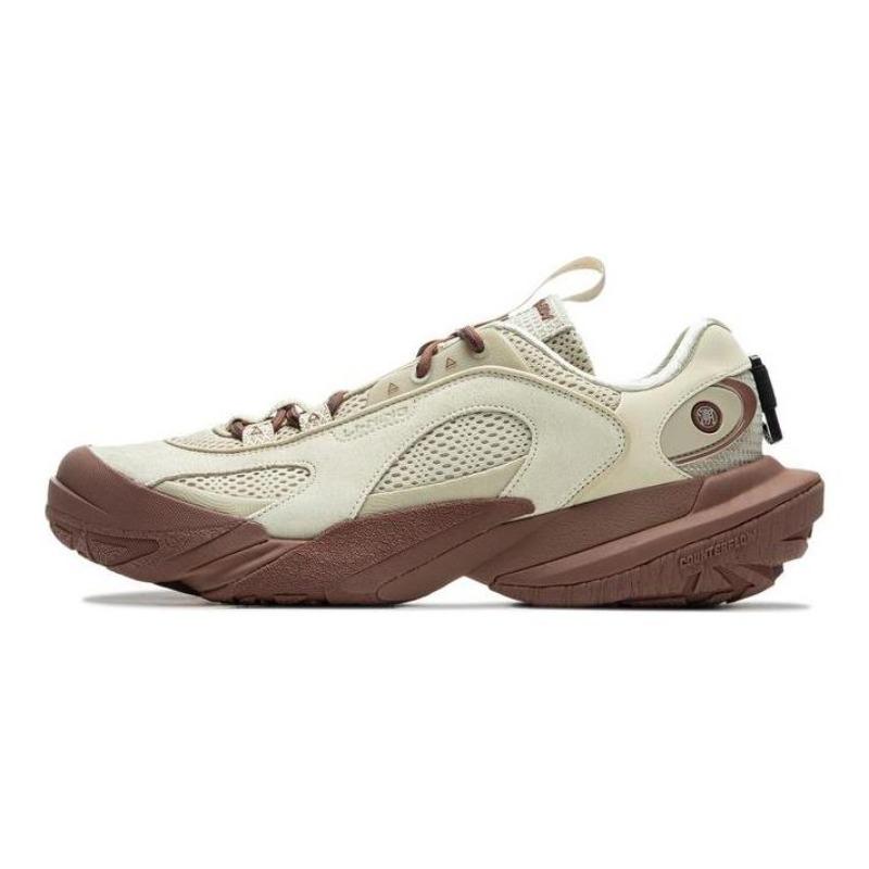 Li-Ning Counterflow Xingshan EDC Unisex Low Top Hiking Shoes Green Brown AHCU017-4 43