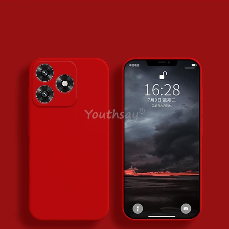 For Honor X5C Plus Case Liquid Silicone Plain Case Honor X5C Plus Cover Soft TPU Anti-drop Phone Protector Honor X5C Plus Cover