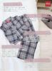 Kaituck Family POLO BCS Viyella Brushed Shirt Long Check Sizes Women's Yarn-Dyed Pajamas, Sleeve, Pattern, Spring/Autumn, M/L (M, Charcoal)