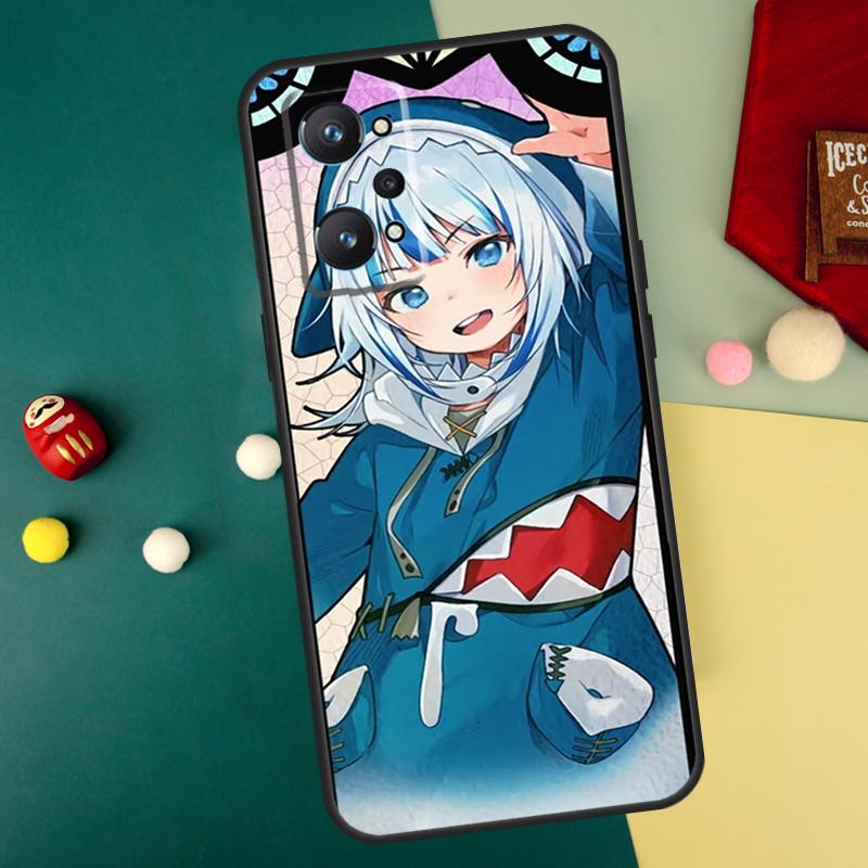 Anime Hololive Gawr Gura For Realme 10 11 12 13 14 Pro Plus C67 C65 C63 C61 C55 C53 C51 C35 C71 C75 GT7 15 Pro Case