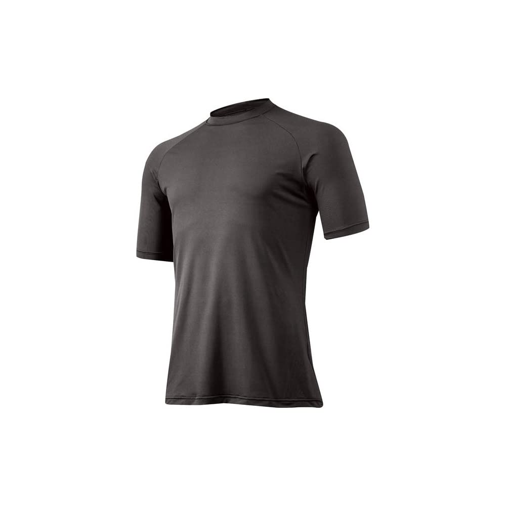 Mizuno Baseball Apparel Junior Round Short Black Undershirt, Neck, Sleeve, 12JA5P52, Kids,