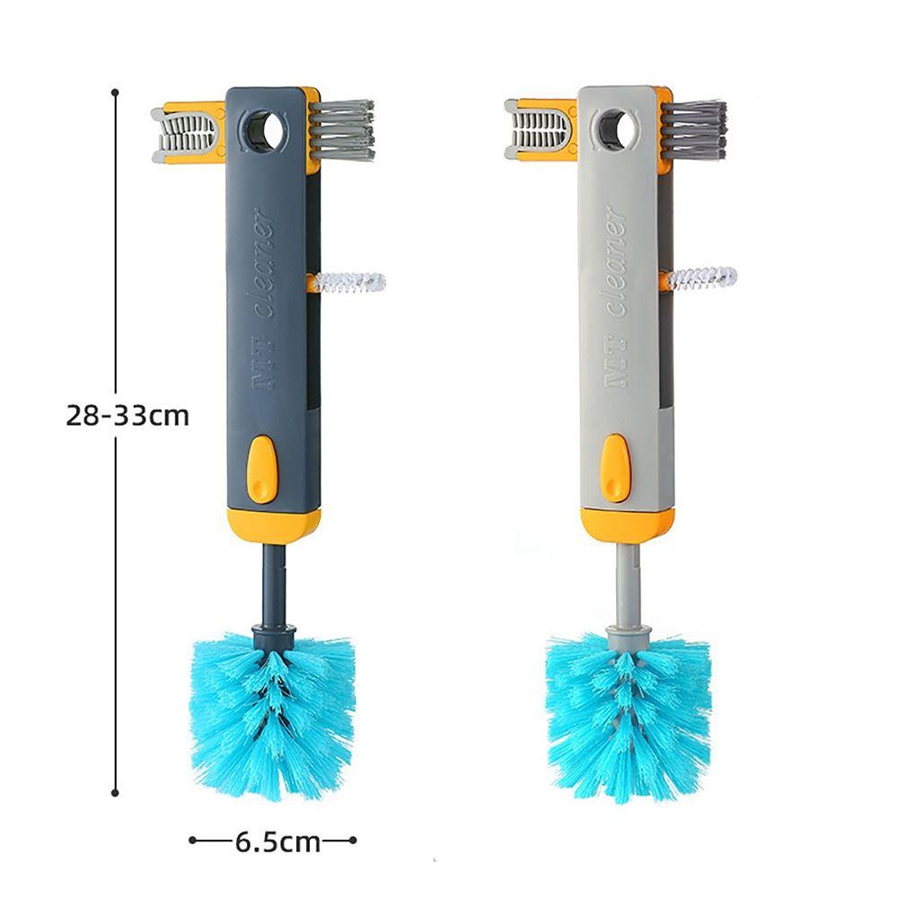 Multi-functional Water Bottles Cleaner 4-in-1 Bottle Gap Cleaner Brush  for Glass Milk Bottles
