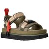 UGG Golden Family Cow Split Leather Casual Versatile Beach Sandals Women sandals Olive-Green 1180070-BTOL