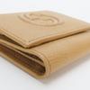 Used GUCCI Tri-fold wallet 598207 Interlocking W Hook Wallet  leather beige Accessory