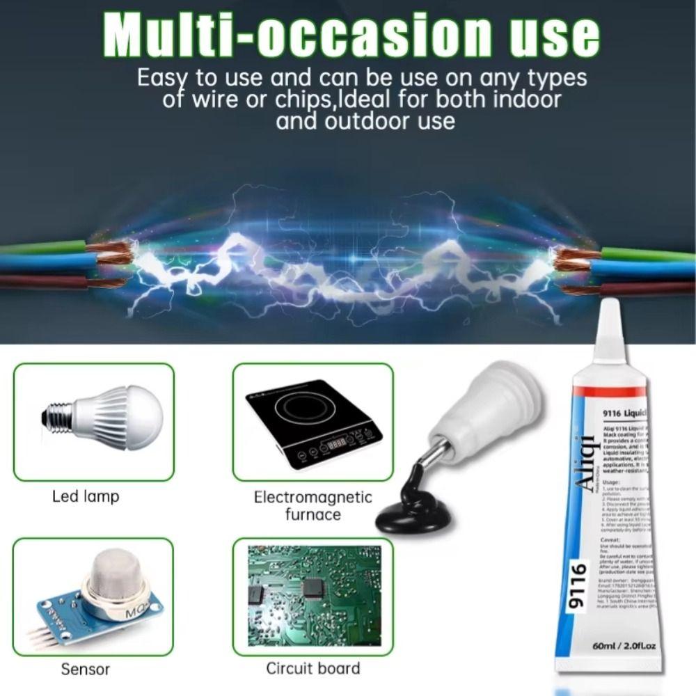 Strong Liquid Electrical Tape Moisture-proof Data Cable Glue Durable Cable Wire Coat Glue  Home