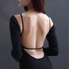 Beautiful Backless Seamless Ice Silk Bra - Women's Thin Summer Wire-Free Push-Up Design