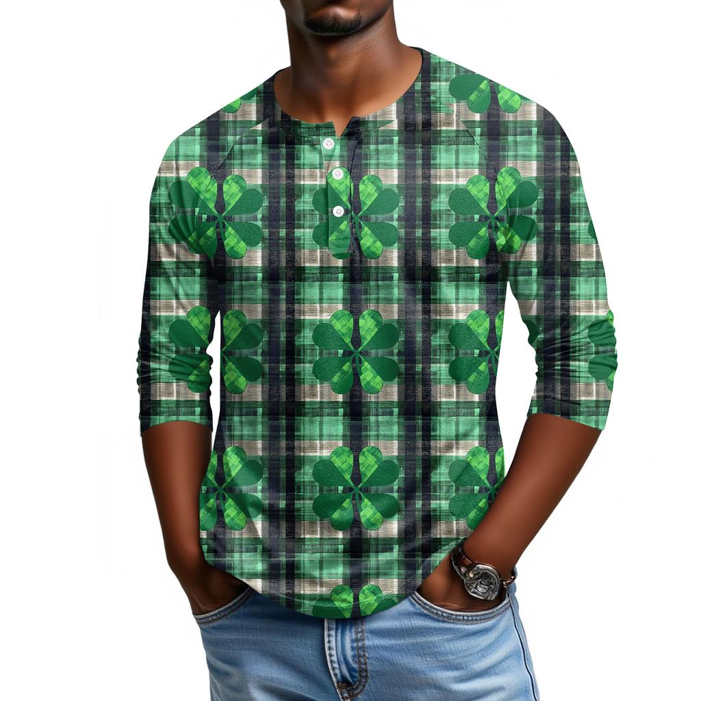 Men's Raglan Sleeve Three-quarter Sleeve Top