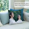 W-Wang Yibo Pillow Case Short Plush Sofa Decorative Gift Home Double-sided Printing Cushion