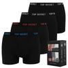 Top Secret Men' Cotton Boxer Shorts 4 Pack Size
