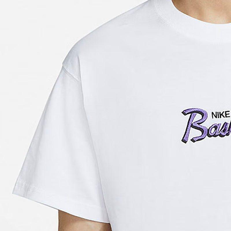 Nike T Shirts Men's White Crew Neck Moderate DJ1553-100