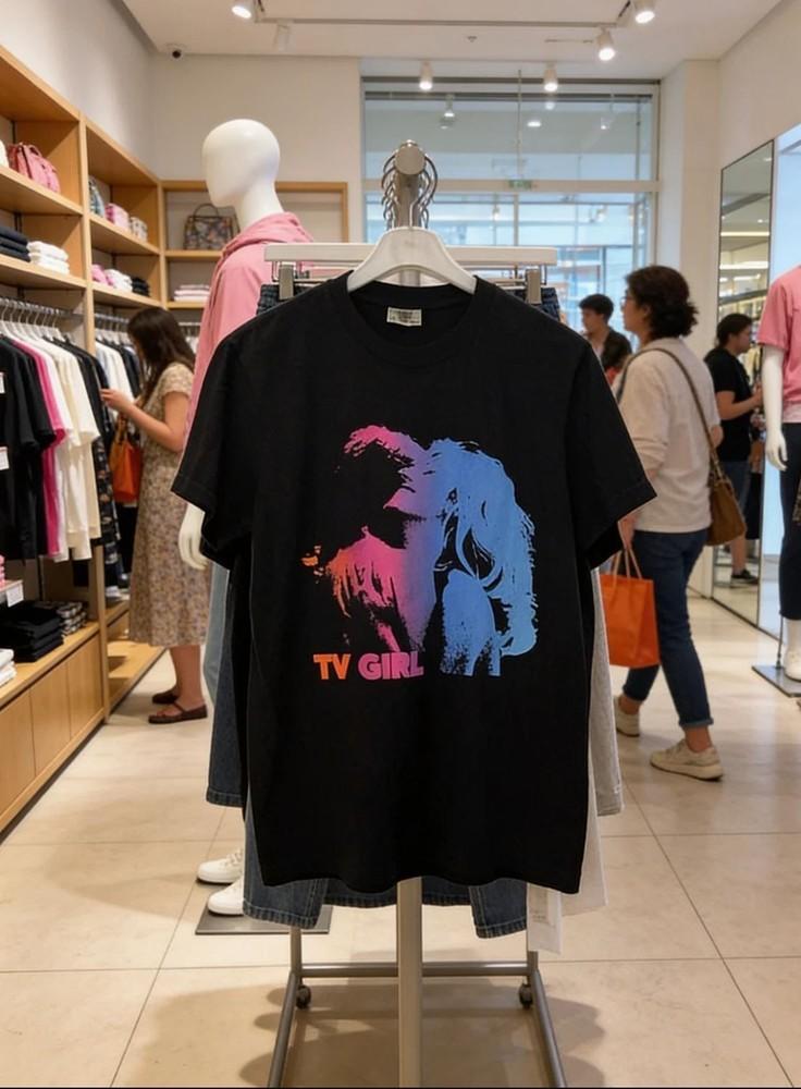 TV Girl T shirt Tour French Exit Black Unisex Tshirt Men Women S5XL NWT Unisex T-Shirt S