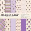 24pcs Floral Scrapbook Paper Pad 6x6inch Assorted Pattern Cardstock Paper Single-Sided Vintage Scrapbooking DIY Decorative Cardmaking Supplies