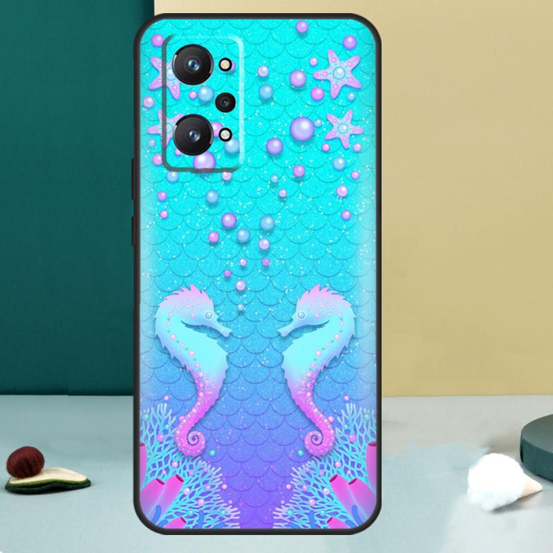 Starfish Seahorse Pattern For Realme GT 7 Pro GT 5 6 6T C67 C61 C55 C53 C51 C21Y C25S C75 10 11 12 13 14 Pro Plus Case