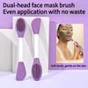 1PC Double Head Silicone Mask Brush Face Cleansing Massage Brush Mud Mask Applying Face Homemade Soft Film Tool Special Brush
