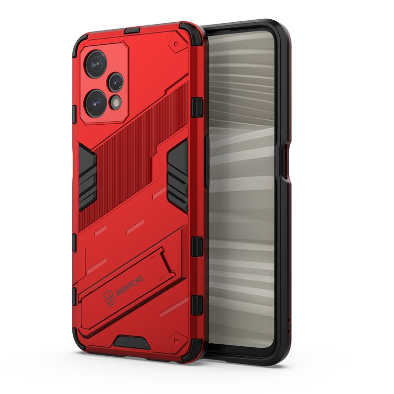 Phone Holder Case For Realme 9 Pro Plus Case Bumper Anti-knock Armor PC Full Back Cover For Realme 9i Case For Realme 9 Pro Plus