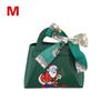 1PC Xmas Party Decor Hand Gift Bag Christmas Candy Boxes Santa Claus Print PU Leather Candy Box