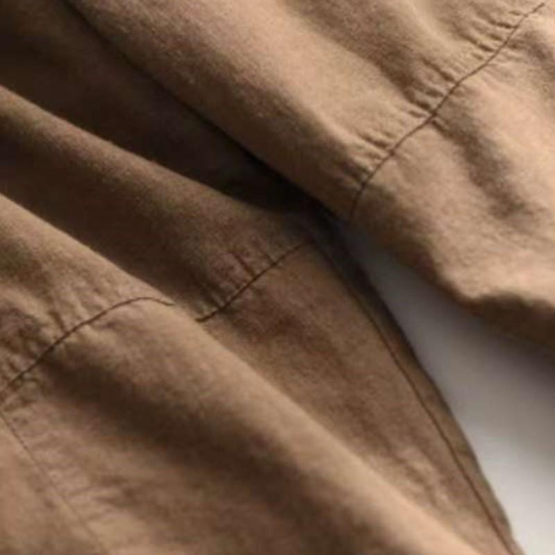 Johnature Woman Winter Fashion Solid Color Elasticated Waist Harem Pants Loose Casual Vintage Style Retro Pants