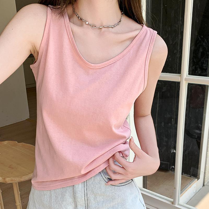 

Белая футболка с V-образным вырезом для женщин Летом, Легкий и свободный приталенный спортивный жилет, Свободный ленивый стиль Топ без рукавов XL