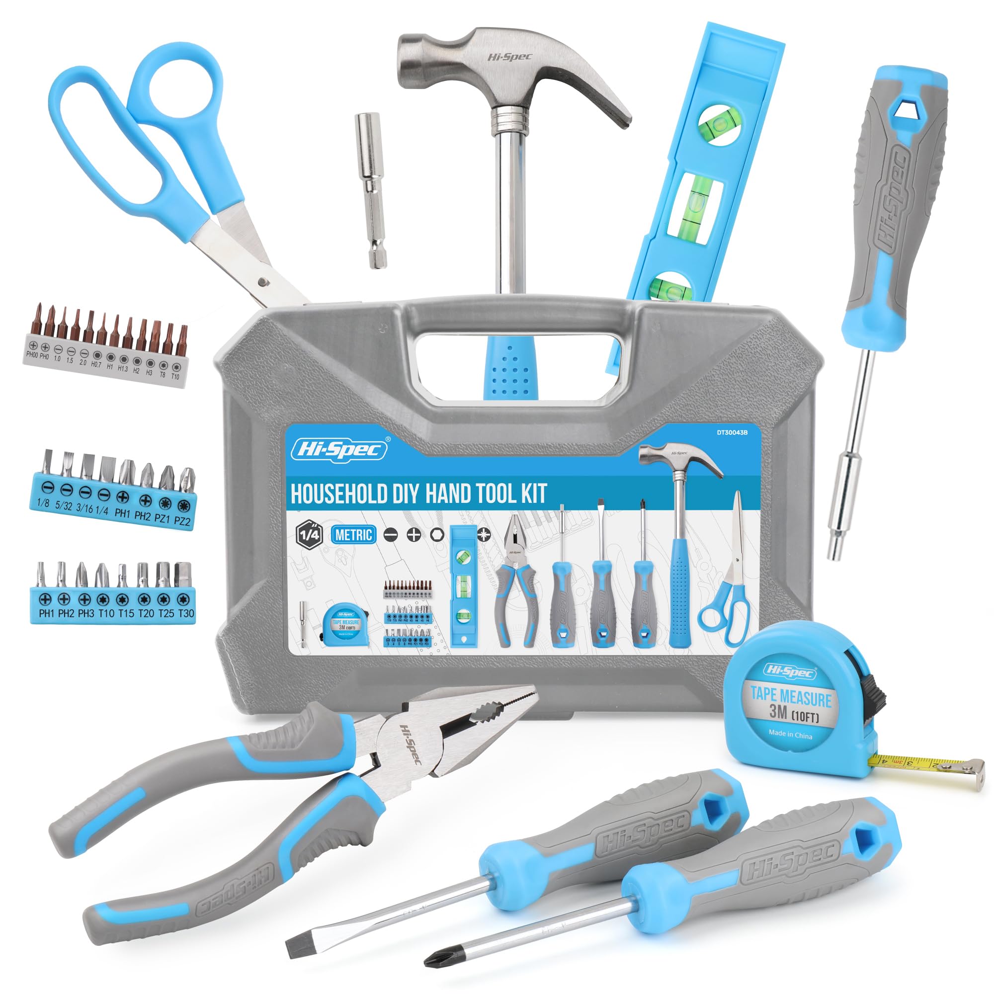 

Compact Tool Precision Electronics Repair Home Tool Set for DIY Basic Tools for and Includes Storage Blue Hi-Spec 42-Piece Set, Tools, Beginners, синий
