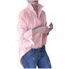 Fashion Womens Solid Color V-Neck Shirts Casual Flared Sleeve Long Sleeved  Top