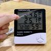 Digitales Thermo-Hygrometer Feuchtigkeits-Raumtemperaturmesser Wetterstation Uhr LCD-Zeit Schreibtisch-Tischuhren